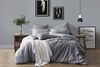 Swift Home Double/Queen Duvet Cover Set - Prewashed Yarn Dyed Cotton, Ash Grey