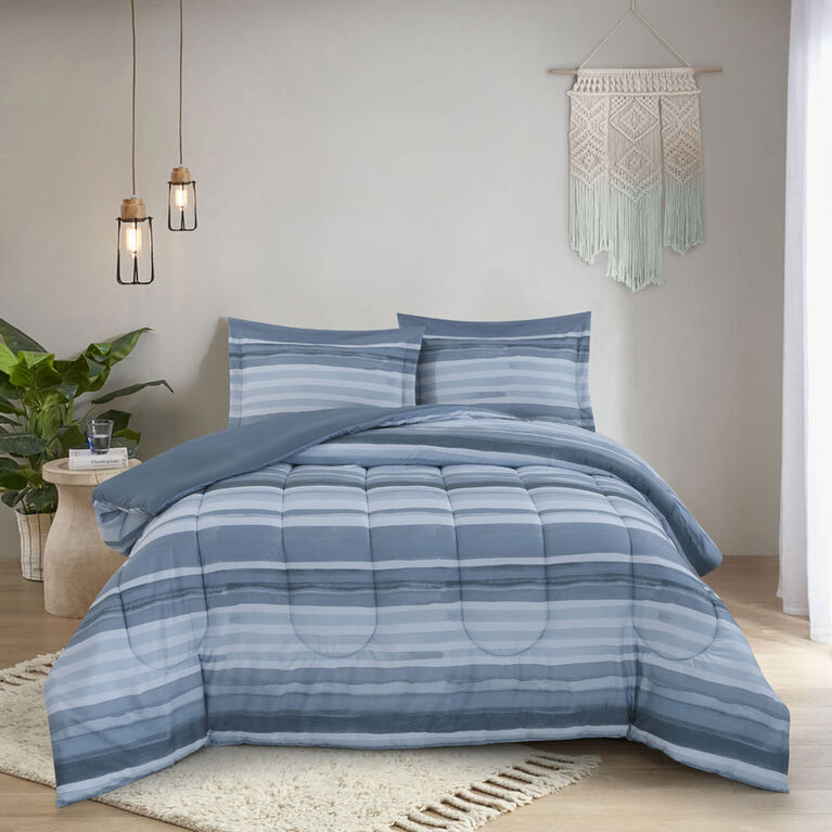 Swift Home - Printed Comforter Set King Waterstripe