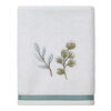 Avanti Linens Ombre Leaves White Hand Towel