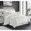 S&CO Marysa 7PC White Queen Comforter Set