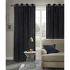 S&CO Jacquard Amberley Curtain Black 84