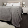 Nemcor Jacquard Velvet Blanket (Full Queen) - Dark Grey