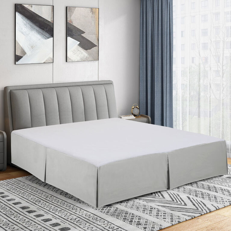 Swift Home Bedskirt Light Grey King