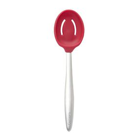 Cuisipro Piccolo Silicone Slotted Spoon, Red
