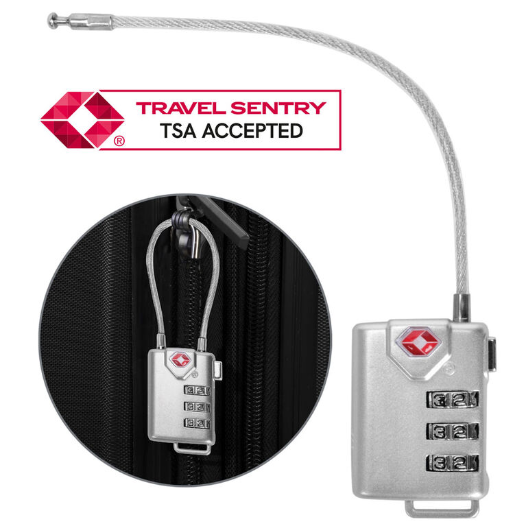 Maple Leaf Travel Travel Sentry 3 Dial Combo Cable Lock