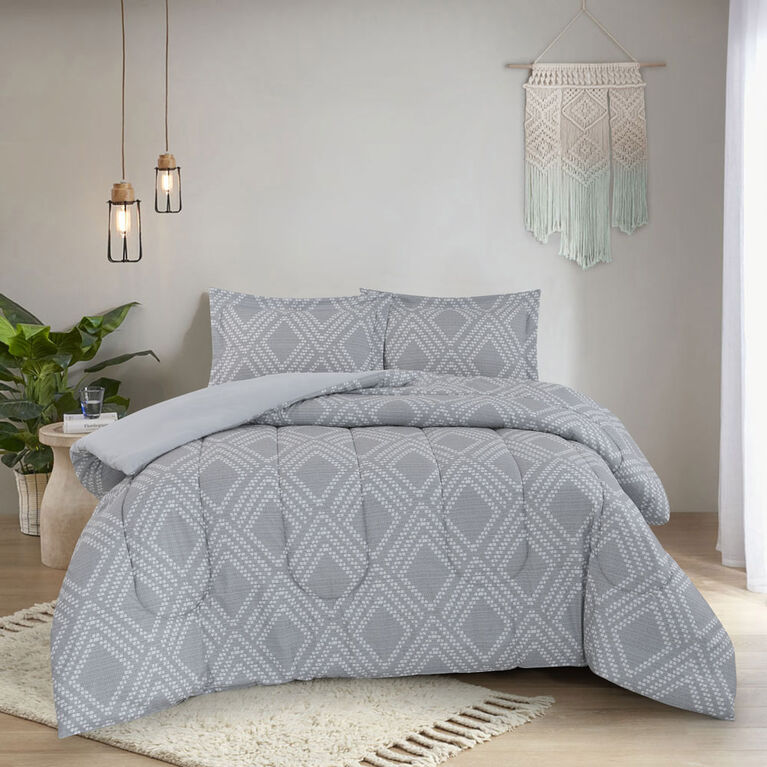 Swift Home - Printed Comforter Set King Dot Geo