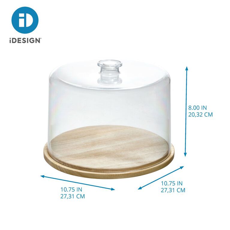 iDesign RPET Cake Dome Clear/Natural
