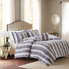 Madison Park Zuri Faux Fur Comforter Set King Grey