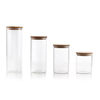 S&CO Safdie Glass Jar Bamboo Lid 650Ml