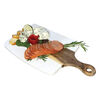 JS Gourmet Wood And Marble Serving Board