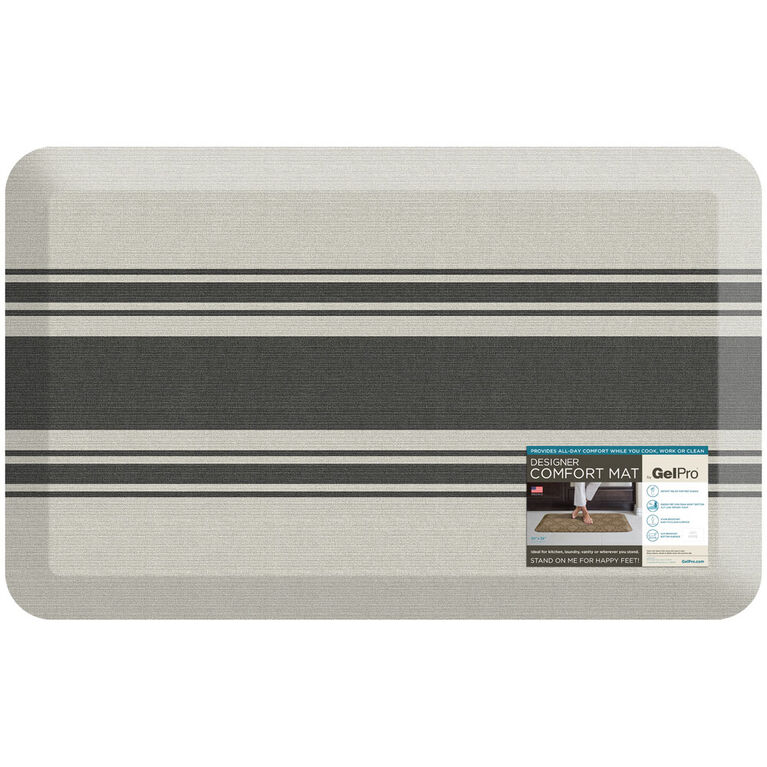 Designer Comfort Bistro Kitchen Floor Mat, 20x32, Onyx