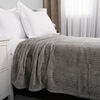 Nemcor Jacquard Velvet Blanket (Twin) - Dark Grey