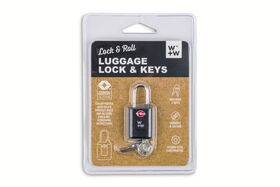 Core Home Luggage Lock W/2 Keys - Black
