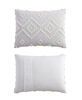 Swift Home - Washed Cotton Jacquard 5pcs Comforter Set - Double/Queen Light Grey