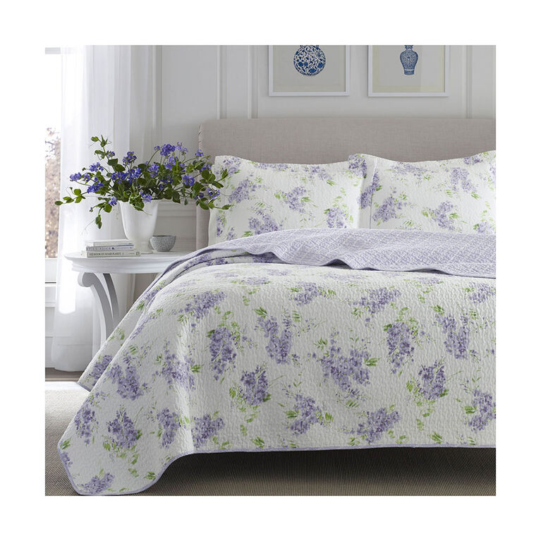 Laura Ashley Keighley 2 Pc Twin Quilt Set