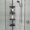HiRISE 4 Tension Shower Caddy In Black
