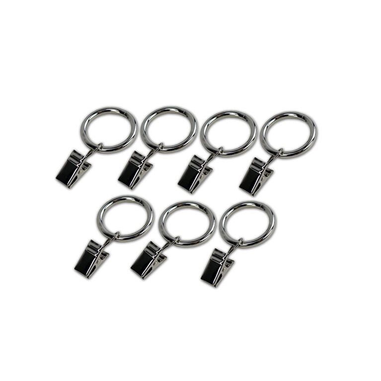 Versailles Sg Clip Rings Set 7/8 - 1 Brushed Nickel