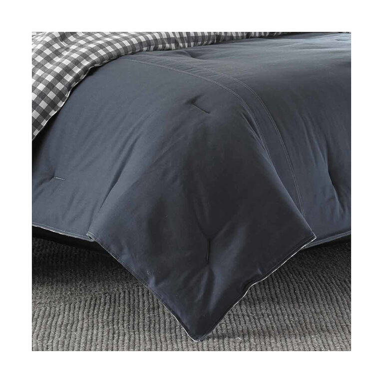 Eddie Bauer Kingston 2 Pc Twin Comforter Set - Charcoal