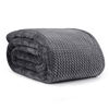 Nemcor Jacquard Velvet Blanket (Twin) - Dark Grey