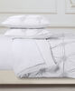 Swift Home  King Duvet Cover Set - Floral Ruched, White