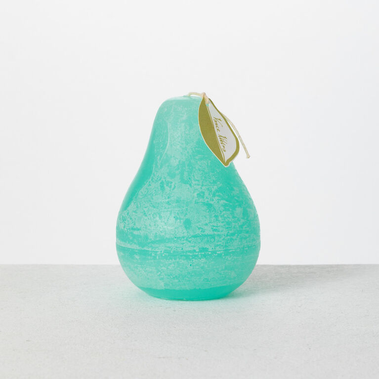 Vance Kitira 4.50 " Turquoise Timber Pear Candle