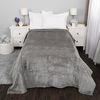 Nemcor Jacquard Velvet Blanket (Twin) - Dark Grey