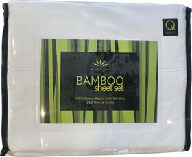 Natural Home Bamboo Sheet Set White King