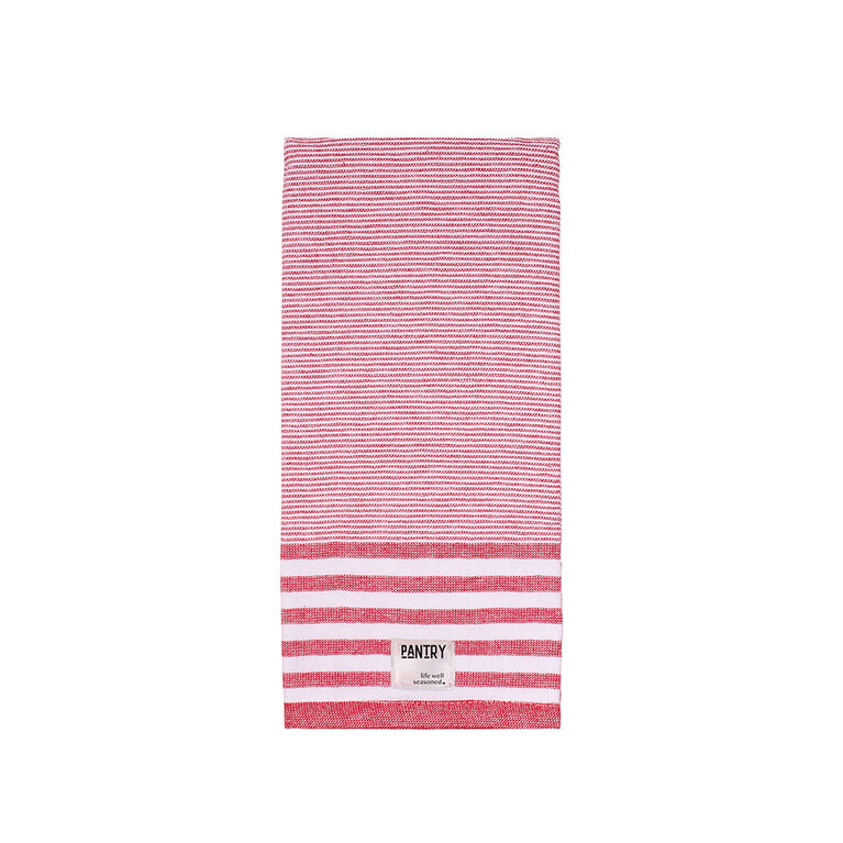Harman Single Striped Pantry Terry Towel 16x28" Red