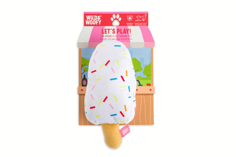 W&W Popsicle Plush Squeaker Toy