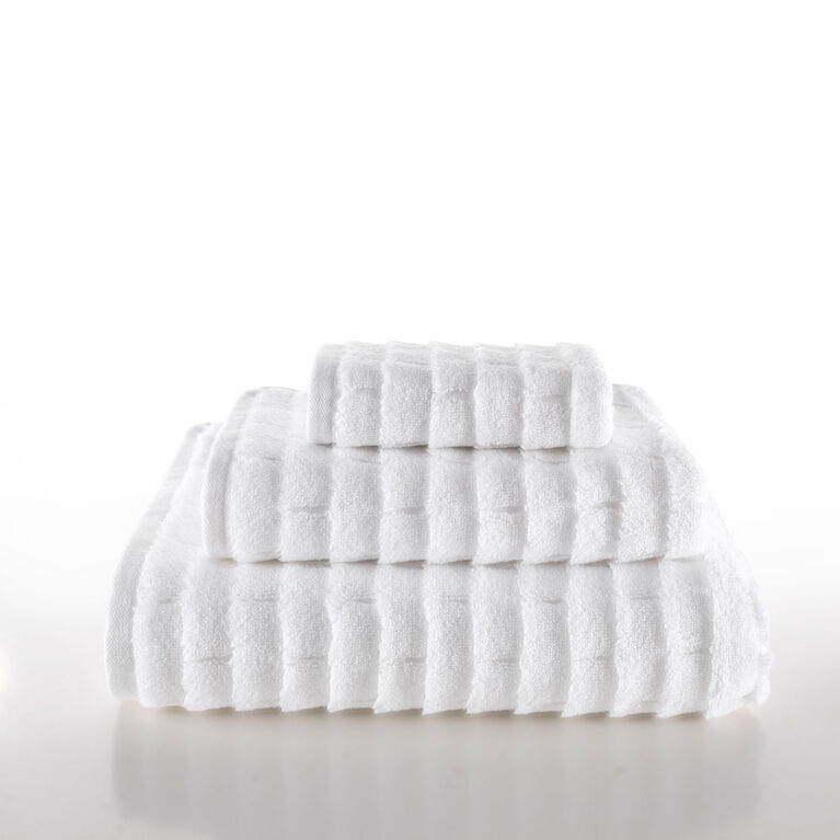 Talesma Subway Tile White Bath Towel