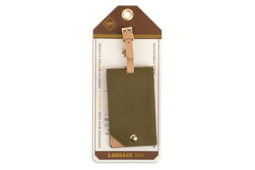 Core Home Square Flip Luggage Tag -  Cowhide