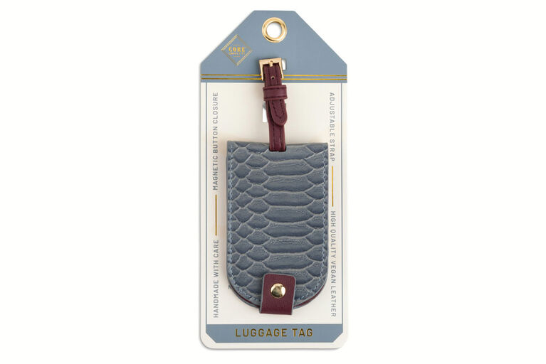 Core Home Round Flip Luggage Tag - Cowhide