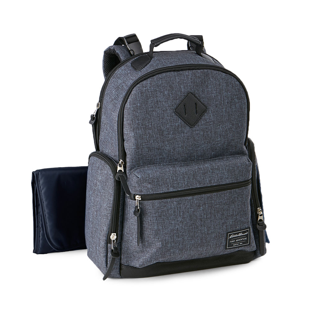 Buy Eddie Bauer Places Spaces Bridgeport Backpack Diaper Bag Denim for CAD 59.98 rooms spaces Canada