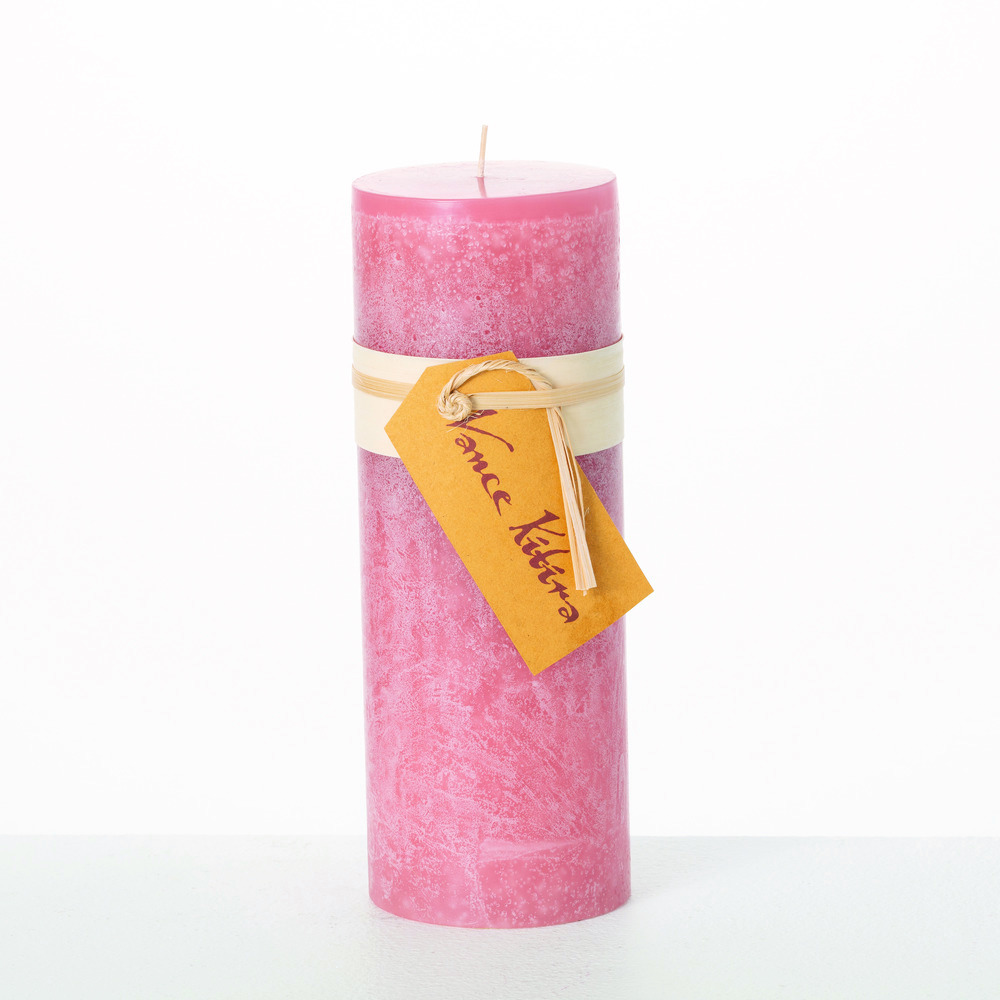 Vance Kitira 9 Pink Lemonade Pillar Candle