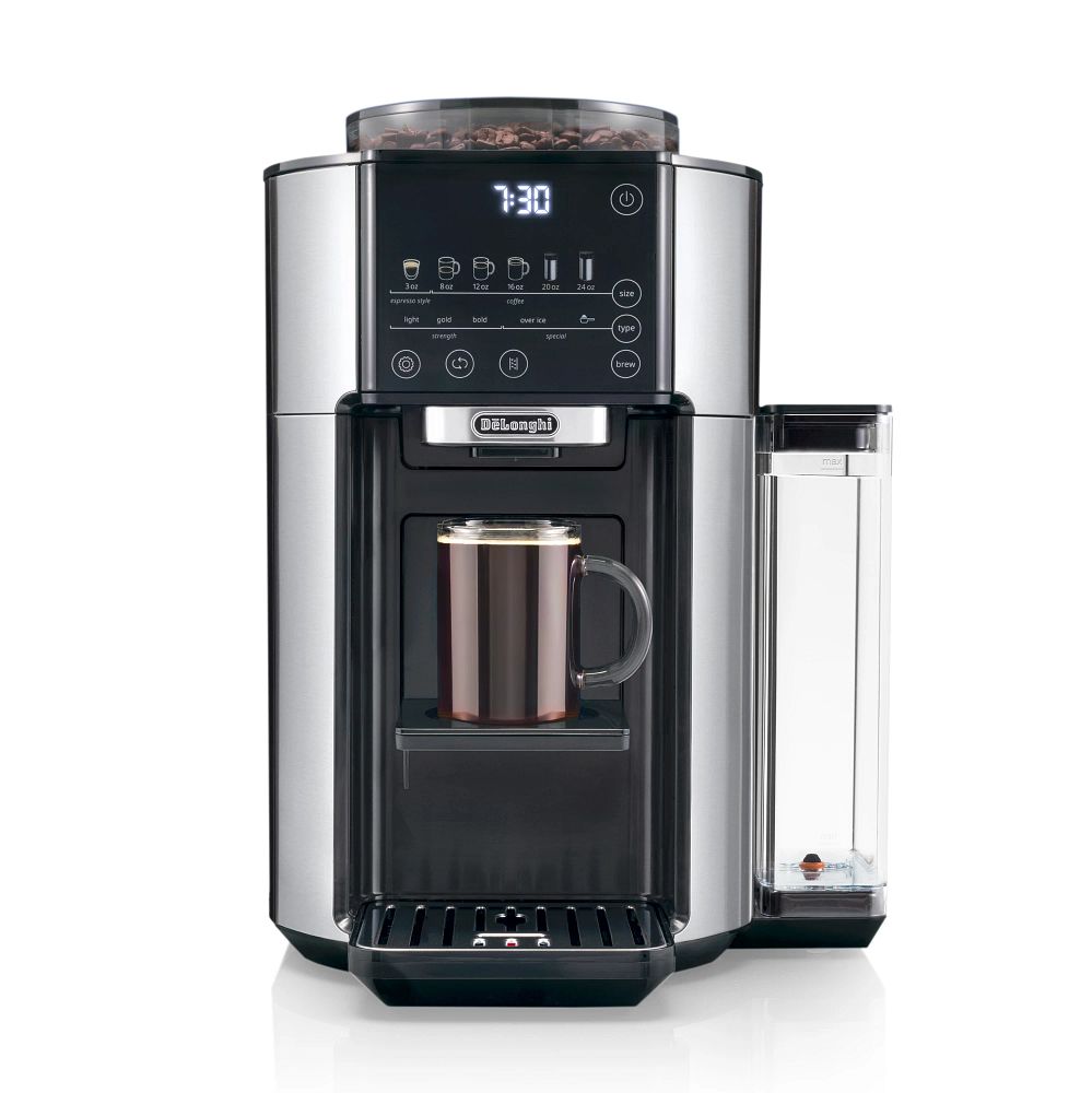 DeLonghi TrueBrew Automatic Coffee Machine Stainless rooms