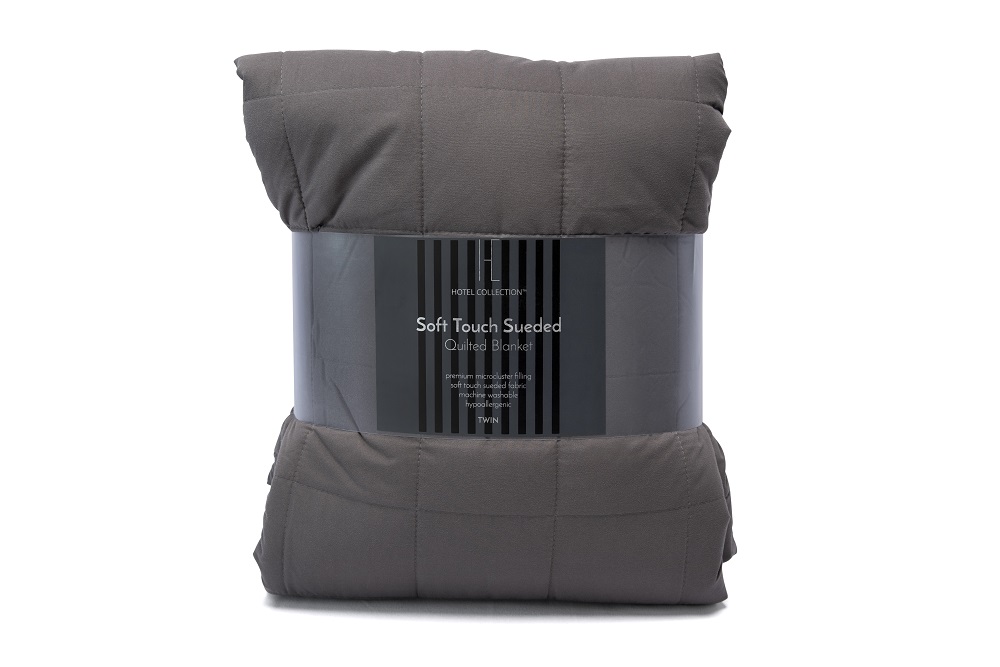 Buy Hotel Collection Blanket Graphite Grey Queen for CAD 59.99 rooms spaces Canada