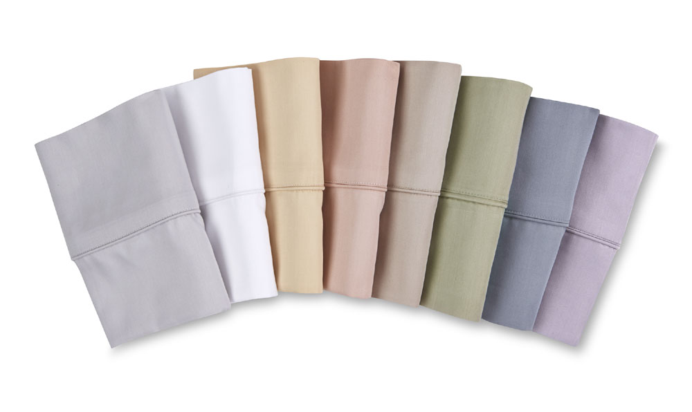 Ashton Pillowcases Premium 800-Thread-Count Egyptian Feel 100