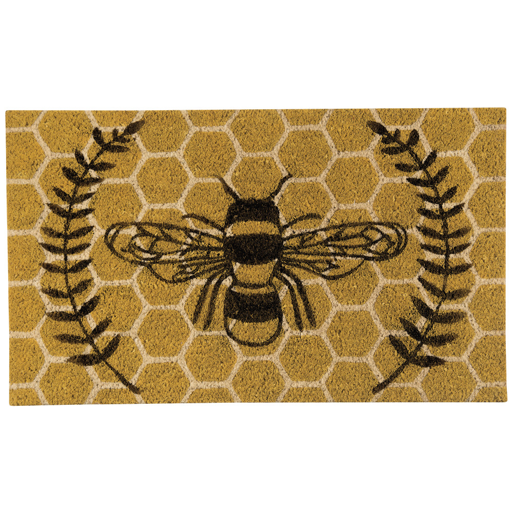 Honeybee Coir Fibre Doormat | rooms + spaces Canada